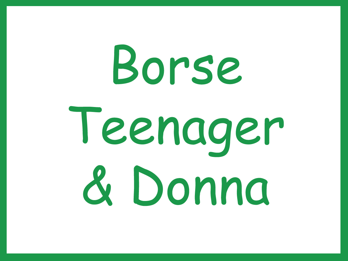 BORSE TEENAGER & DONNA