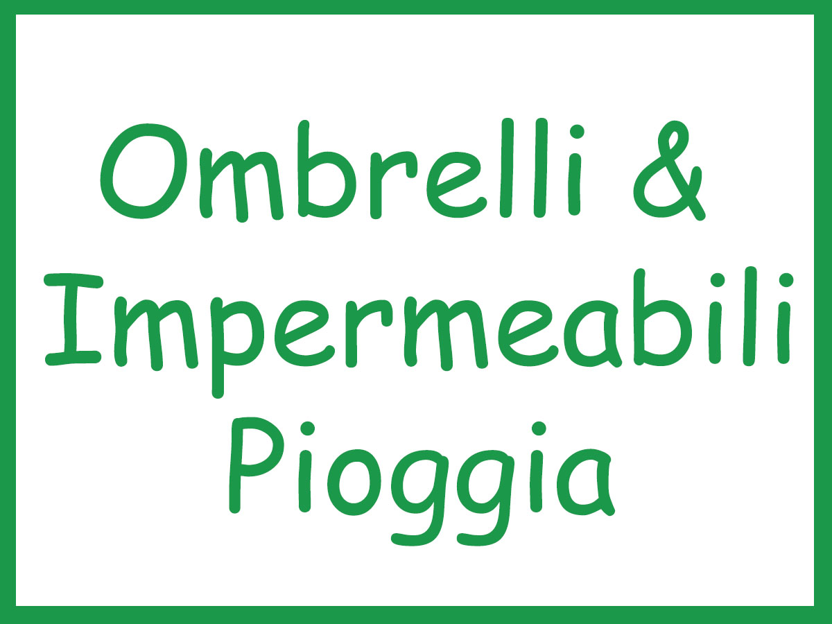 OMBRELLI & IMPERMEABILI PIOGGIA